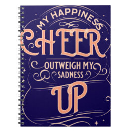 CADERNO ESPIRAL  HAPPINESS CHEER UP  SPIRAL NOTEBOOK 