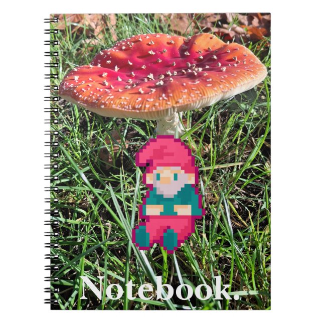 Caderno Espiral Happy Birthday, gnoom Pixelart, Pixel Art  (Frente)