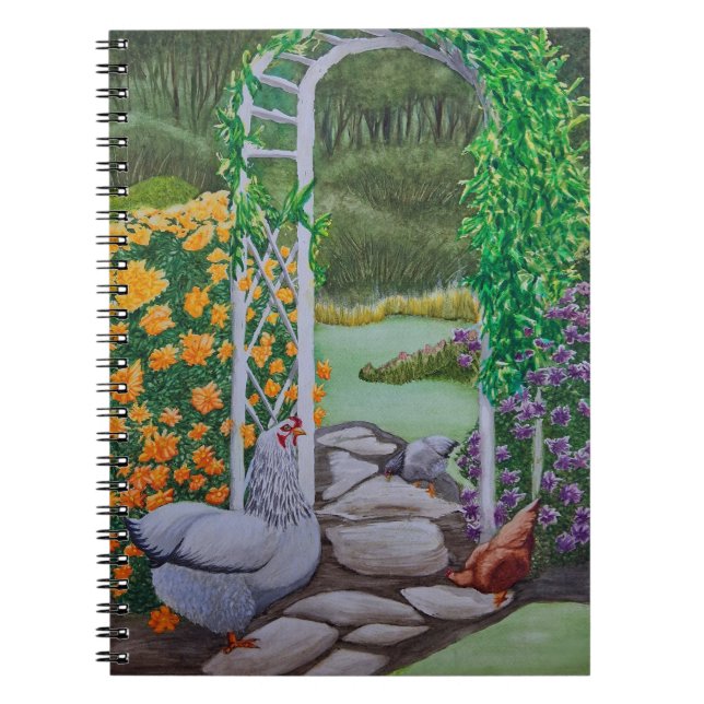 Caderno Espiral Happy Chicken Park (Frente)