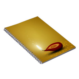 Caderno Espiral Happy Diwali Diya - Notebook