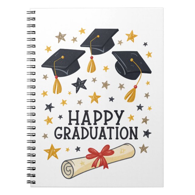 Caderno Espiral Happy Graduation  (Frente)