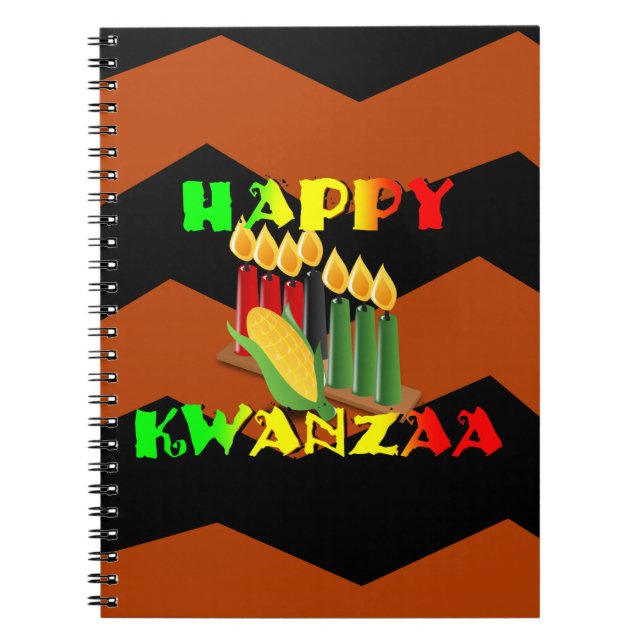 CADERNO ESPIRAL HAPPY KWANZAA (Frente)