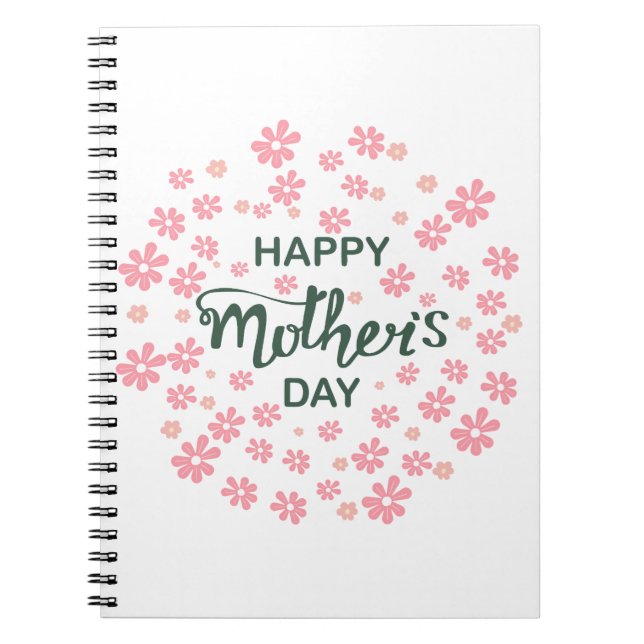 Caderno Espiral Happy Mother's Day (Frente)