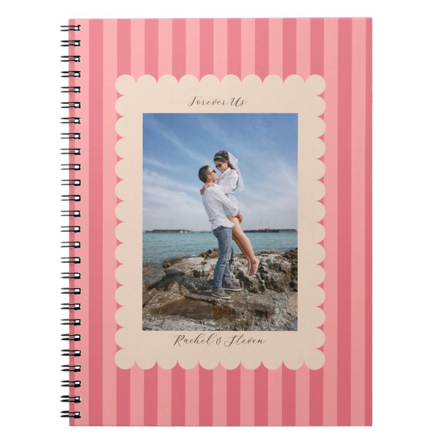Caderno Espiral Happy Valentine's Day Custom Photograph Modern (Frente)