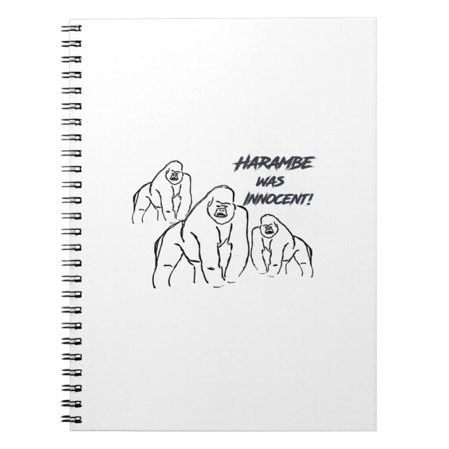 Caderno Espiral Harambe era inocente! (Frente)