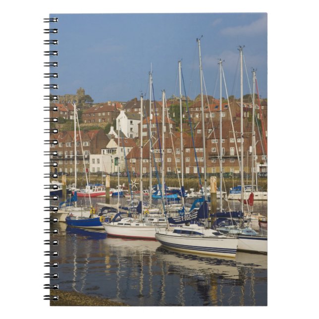 Caderno Espiral Harbor, Whitby, North Yorkshire, Inglaterra (Frente)