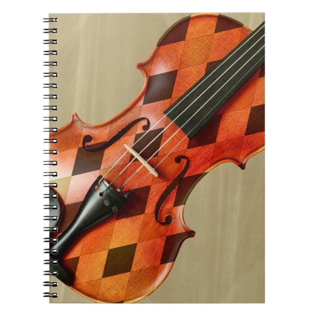 Caderno Espiral Harlequin Violin (Frente)