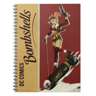 Caderno Espiral Harley Quinn Bombshell Pinup
