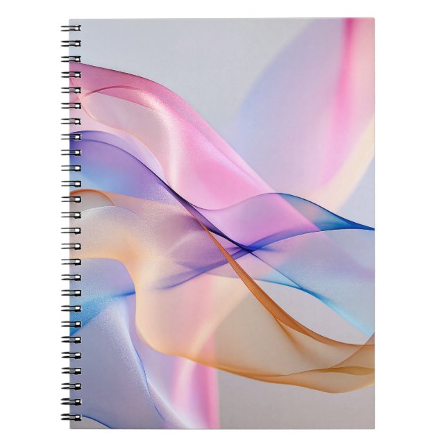 Caderno Espiral Harmonia Fluida em Movimento (Frente)