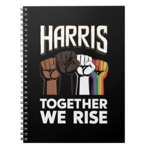Caderno Espiral Harris 2024 Eleição LGBT Kamala Harris 2024