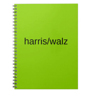 Caderno Espiral Harris e walz Verão de 2024 residências verdes