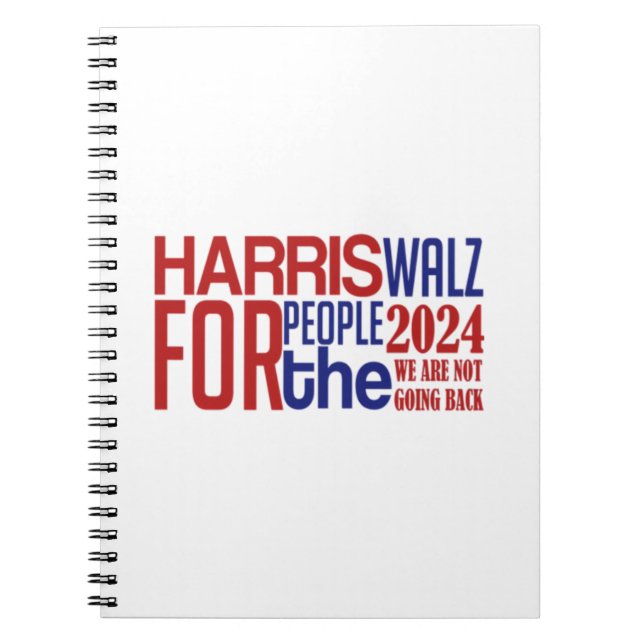 Caderno Espiral harris walz (Frente)