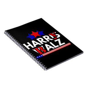 Caderno Espiral Harris Walz 24 Harry Balz 2024 Meme Democráticos