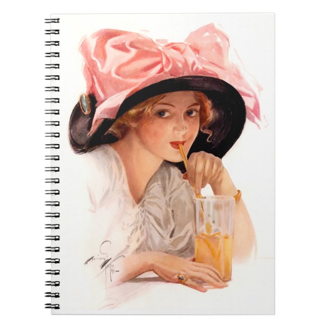 Caderno Espiral Harrison Fisher: Rafrescamento (Frente)
