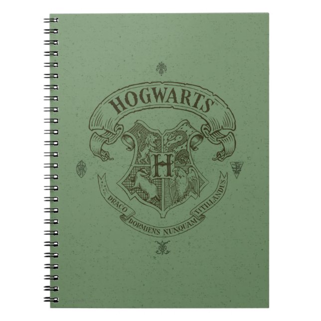 Caderno Espiral Harry Potter | Bandeiras Hogwarts (Frente)