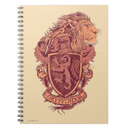 Caderno Espiral Harry Potter | Brasão do Leão da Gryffindor