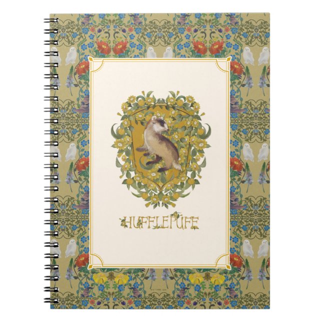 Caderno Espiral HARRY POTTER™ | Brasão HUFFLEPUFF™ (Frente)