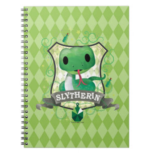 Caderno Espiral Harry Potter Encantador Brasão SLYTHERIN™