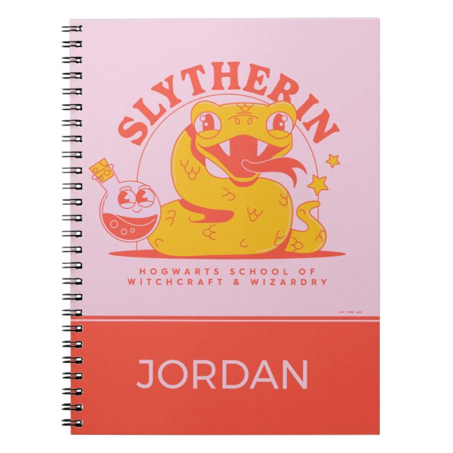 Caderno Espiral HARRY POTTER™ | Escola bruta SLYTHERIN™ Hogwarts (Frente)