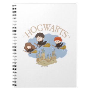 Caderno Espiral HARRY POTTER™, Hermione & Ron sobrevoam HOGWARTS™