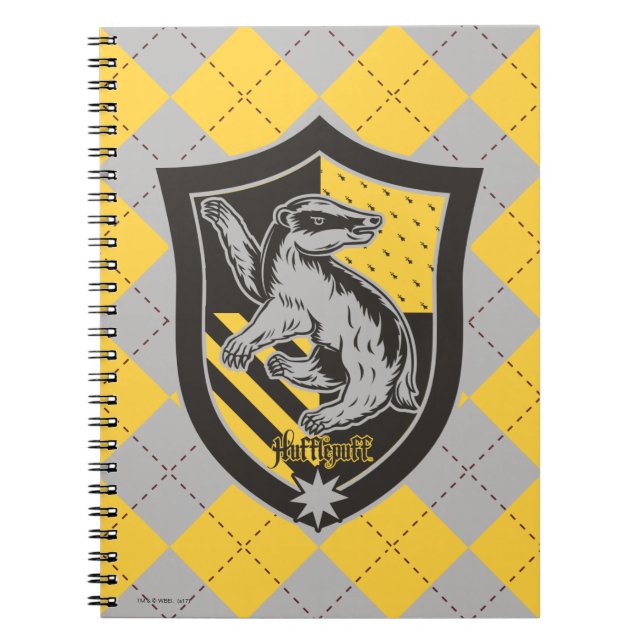 Caderno Espiral Harry Potter | Orgulho da Casa da Hufflepuff (Frente)