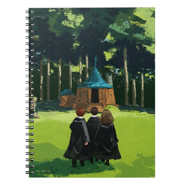 Caderno Espiral HARRY POTTER™, Ron e Hermione na Cabana do Hagrid (Frente)