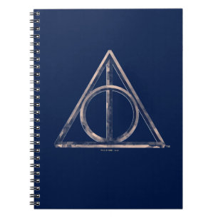 Caderno Espiral Harry Potter   Símbolo das Relíquias da Morte em A
