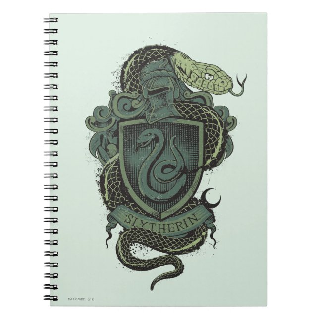 Caderno Espiral Harry Potter | Slytherin Crest (Frente)