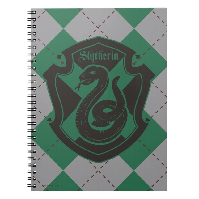 Caderno Espiral Harry Potter | Slytherin House Pride Crest (Frente)