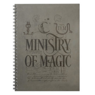 Caderno Espiral Harry Potter Spell MINISTÉRIO DA MÁGICA