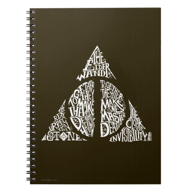 Caderno Espiral Harry Potter Spell | Típica MORTEMENTE HALLOW Gr (Frente)