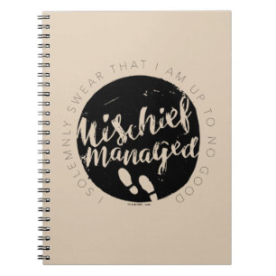 Caderno Espiral Harry Potter Tipografia dos mapas de Marauder