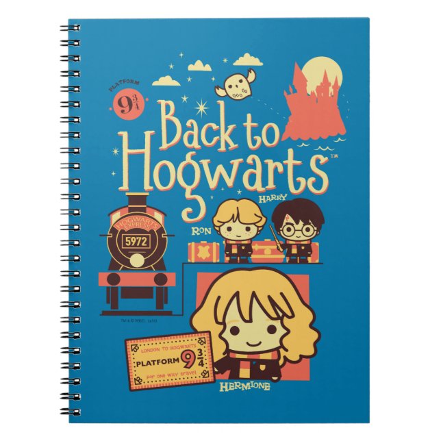 CADERNO ESPIRAL HARRY POTTER™ | VOLTAR A HOGWARTS™ (Frente)