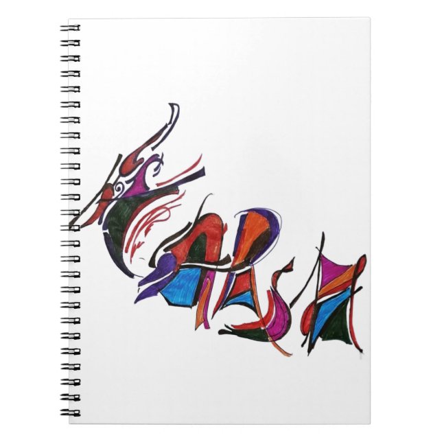 Caderno Espiral HARSH Custom Art calligraphy (Frente)