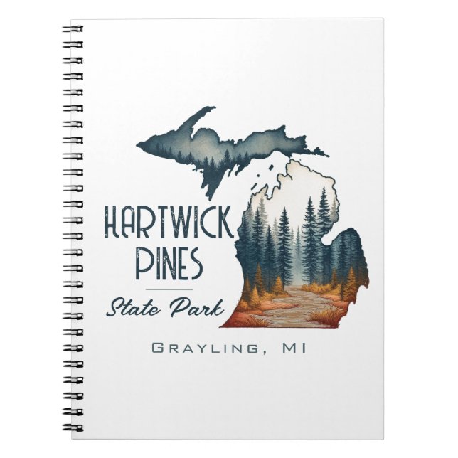 Caderno Espiral Hartwick Pines State Park Souvenir Gift (Frente)