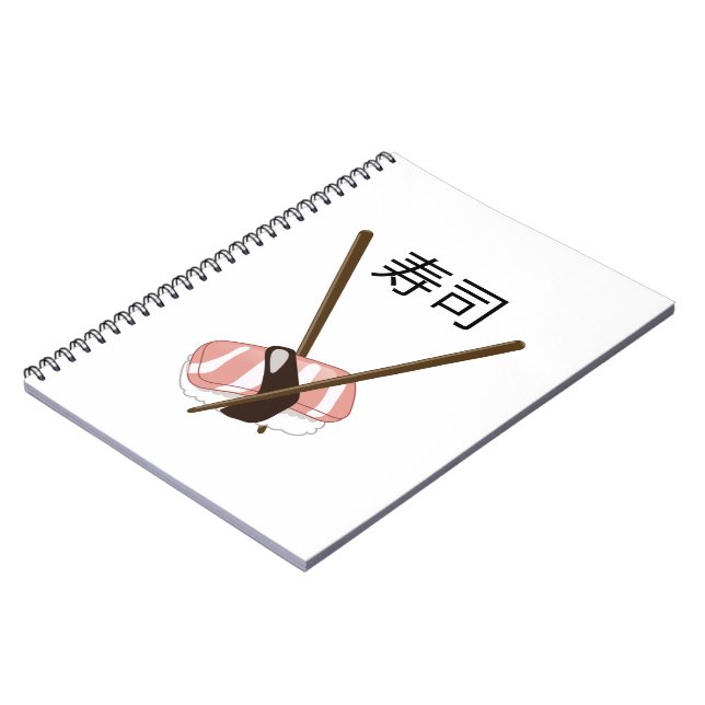 Caderno Espiral Hashis de Sushi (Left Side)