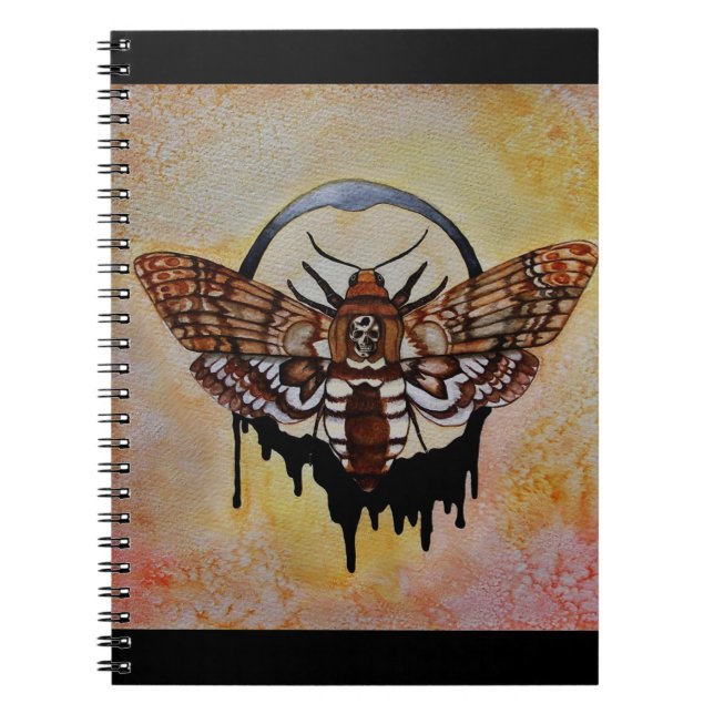 Caderno Espiral Hawk Moth, Chefe da Morte (Frente)