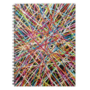 Caderno Espiral Haystack no notebook vermelho