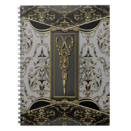 Caderno Espiral Hazlehurst completo Antiqued Scissors fino