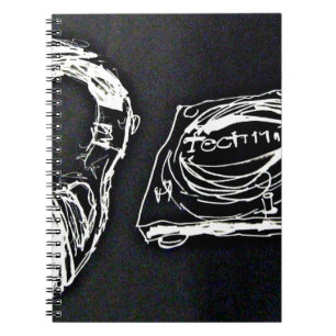 Caderno Espiral Headphone and DJ Turntable MK2