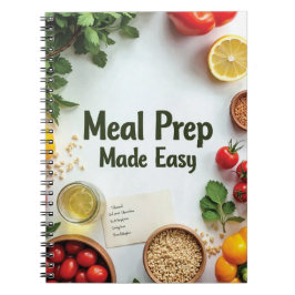 Caderno Espiral Healthy Meal Planner