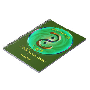 Caderno Espiral Heart Chakra - Símbolo do Notebook da Paz