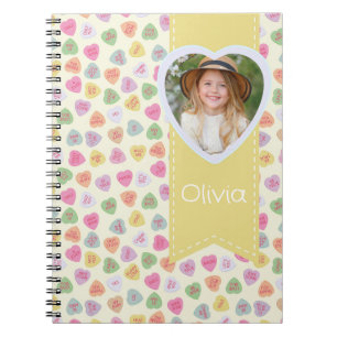 Caderno Espiral Heart Photo Valentine's Day Spiral Notebook 