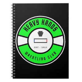 Caderno Espiral Heavy Hands Wrestling Club Journal Book 
