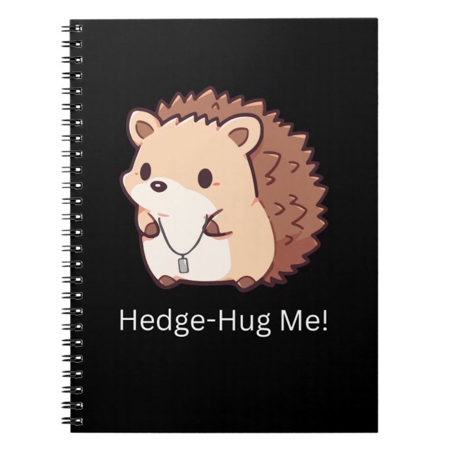 Caderno Espiral Hedge-Hug Me (Frente)