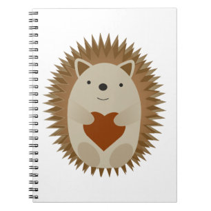 Caderno Espiral Hedgehog Heart