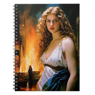 Caderno Espiral "Helen, A Beleza de Um Espartano, Fogo de Troia"
