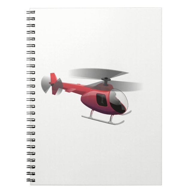 Caderno Espiral Helicóptero (Frente)