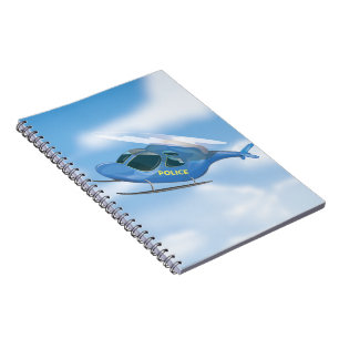 Caderno Espiral Helicóptero da polícia