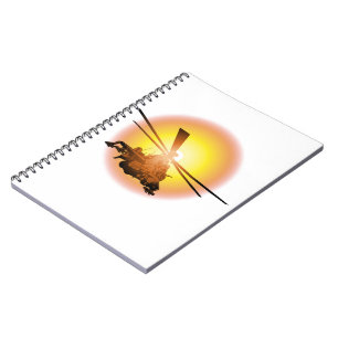 Caderno Espiral Helicóptero de desenho animado